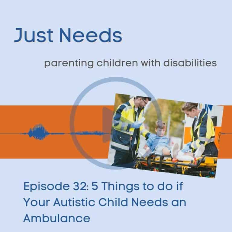 Click to play Just Needs Podcast: Parenting children with disabilities episode 32 on Buzzsprout.