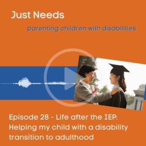 Click to play Just Needs Podcast: Parenting children with disabilities episode 28 on Buzzsprout.