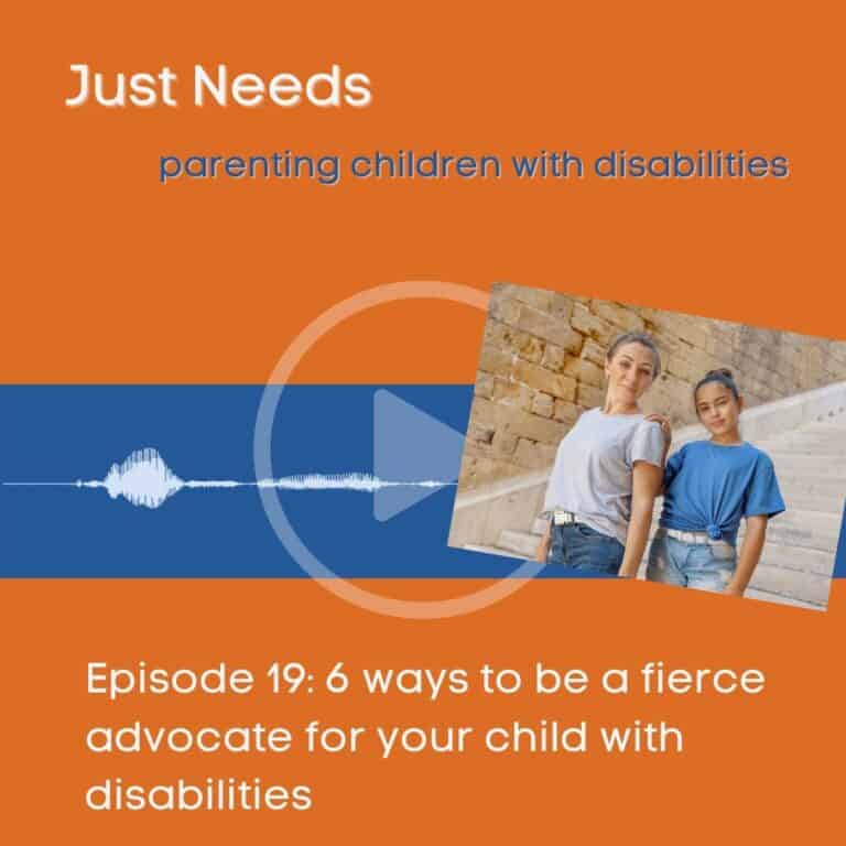 Click to play Just Needs Podcast: Parenting children with disabilities episode 19 on Buzzsprout.