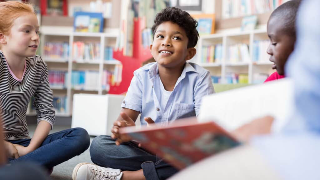 children at school learning