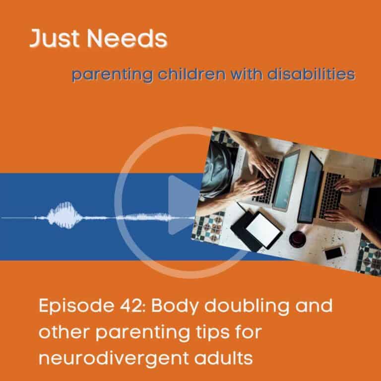 Click to play Just Needs Podcast: Parenting children with disabilities episode 42 on Buzzsprout.