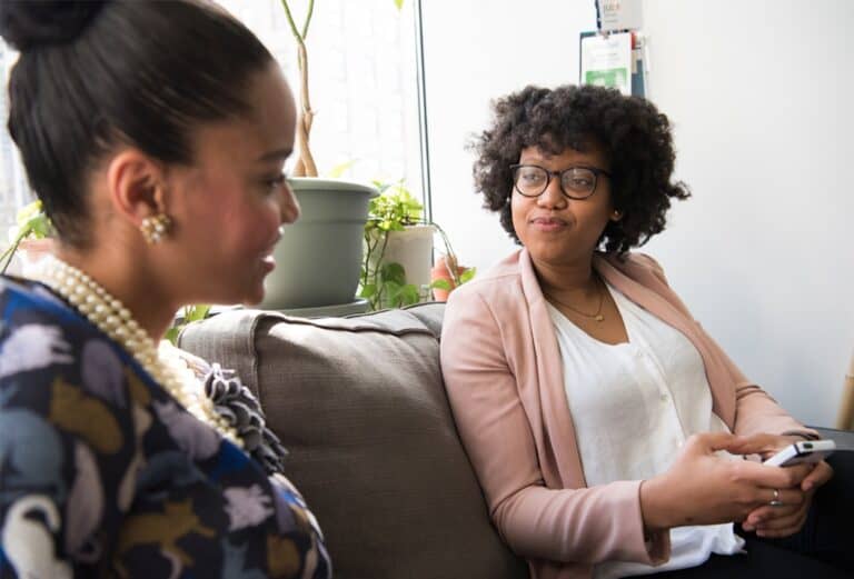 Special educator works with the parent to prepare for an IEP meeting.